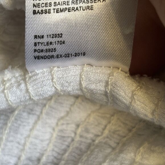 White Ruffled Off-Shoulder Crop Top - Picture 10 of 10